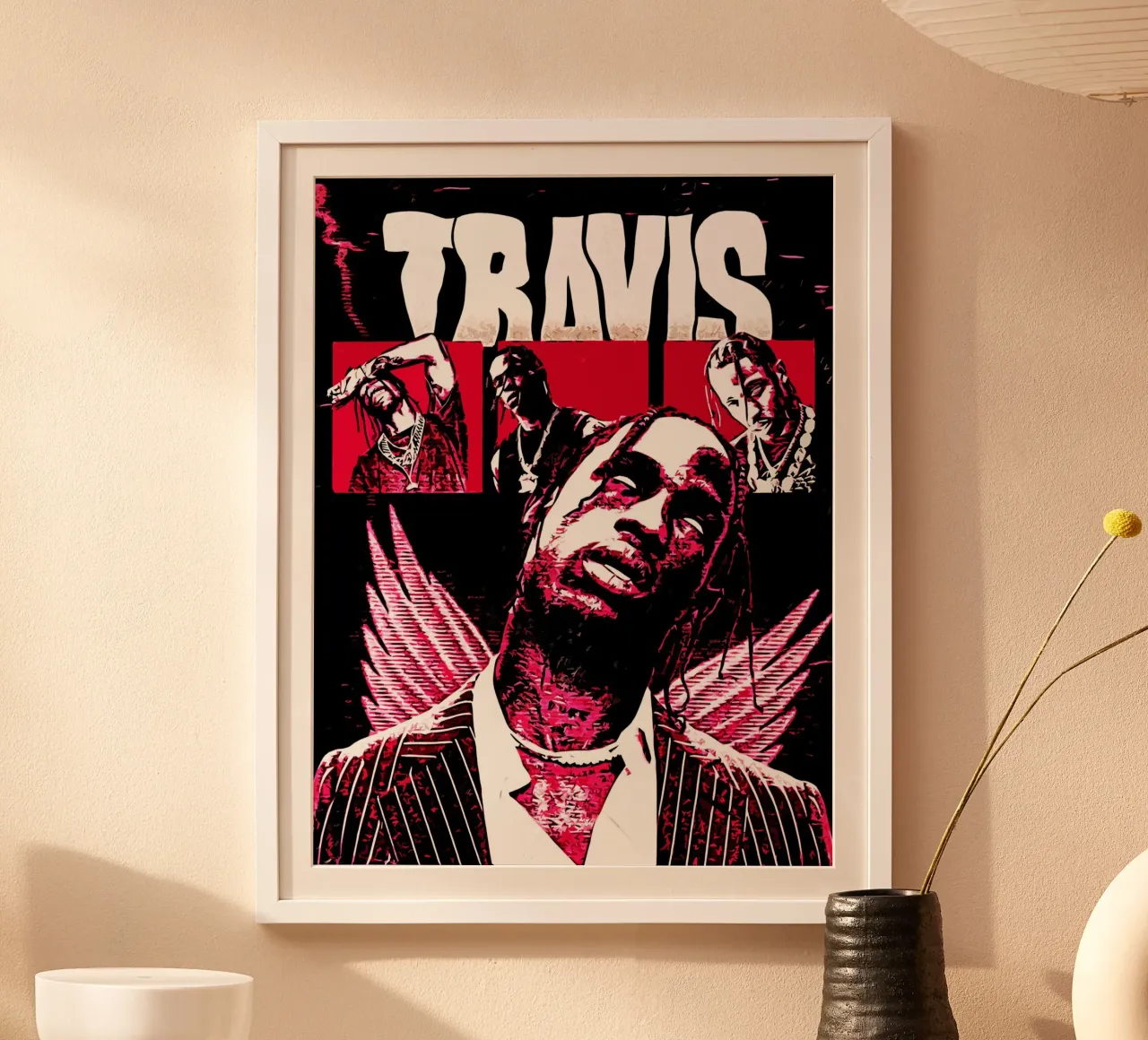 Travis scott 1 Art Print hahnemühle by music soul