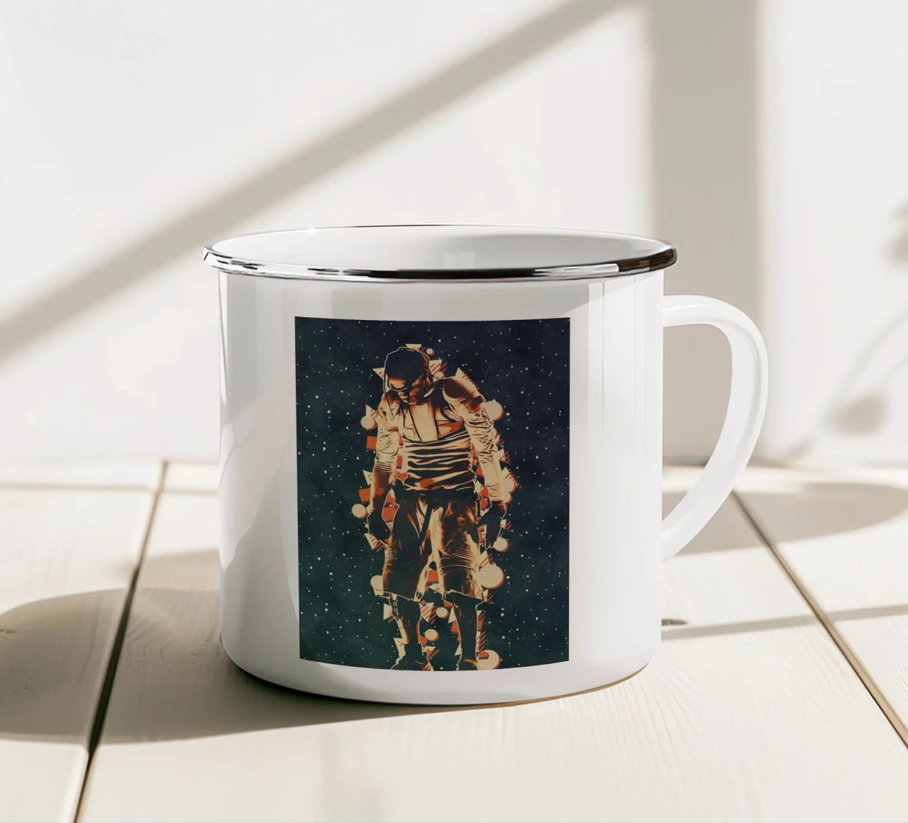 Travis Scott 56 tazza in smalto da music soul