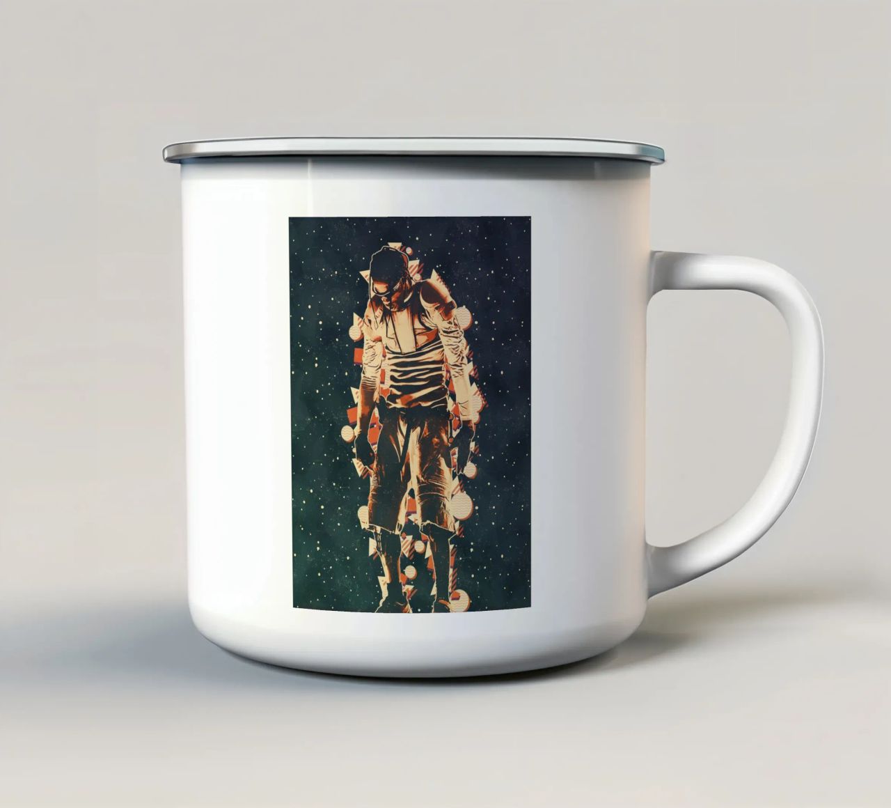 Travis Scott 56 tazza in smalto da music soul