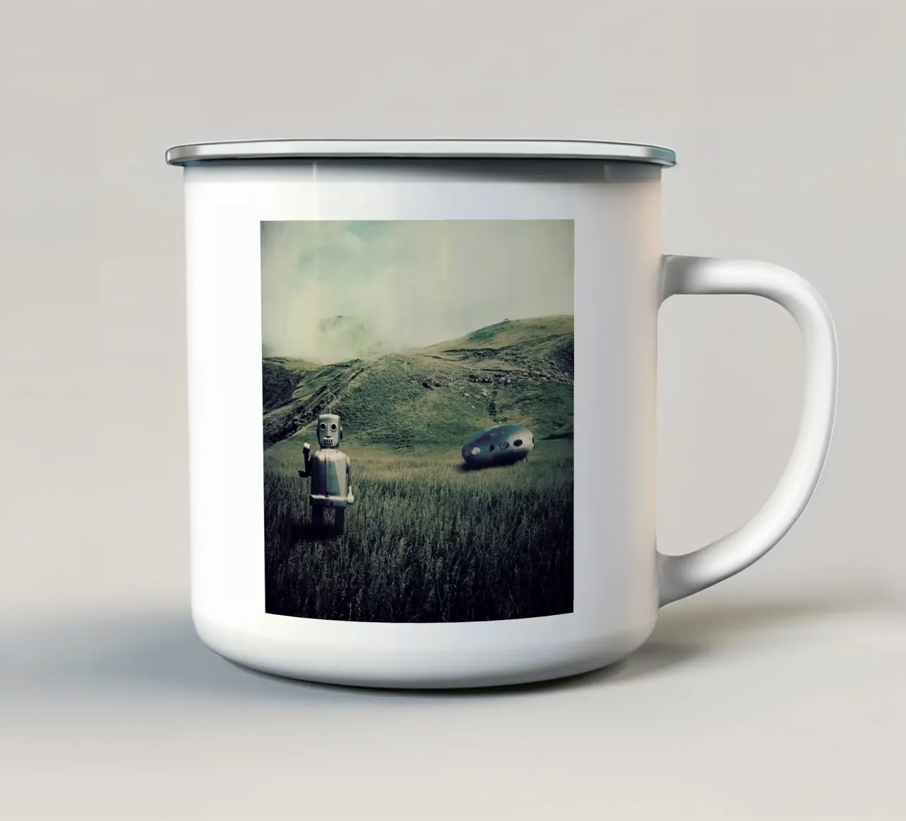 And What If tazza in smalto da Eugene Soloviev