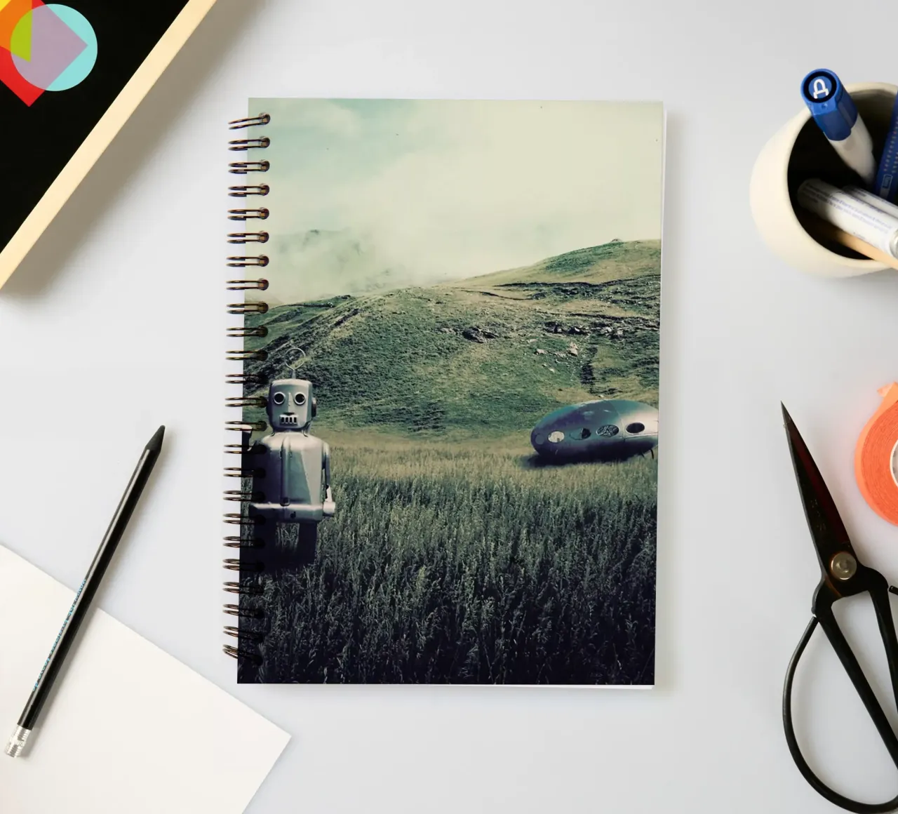 And What If spiral notebook by Eugene Soloviev