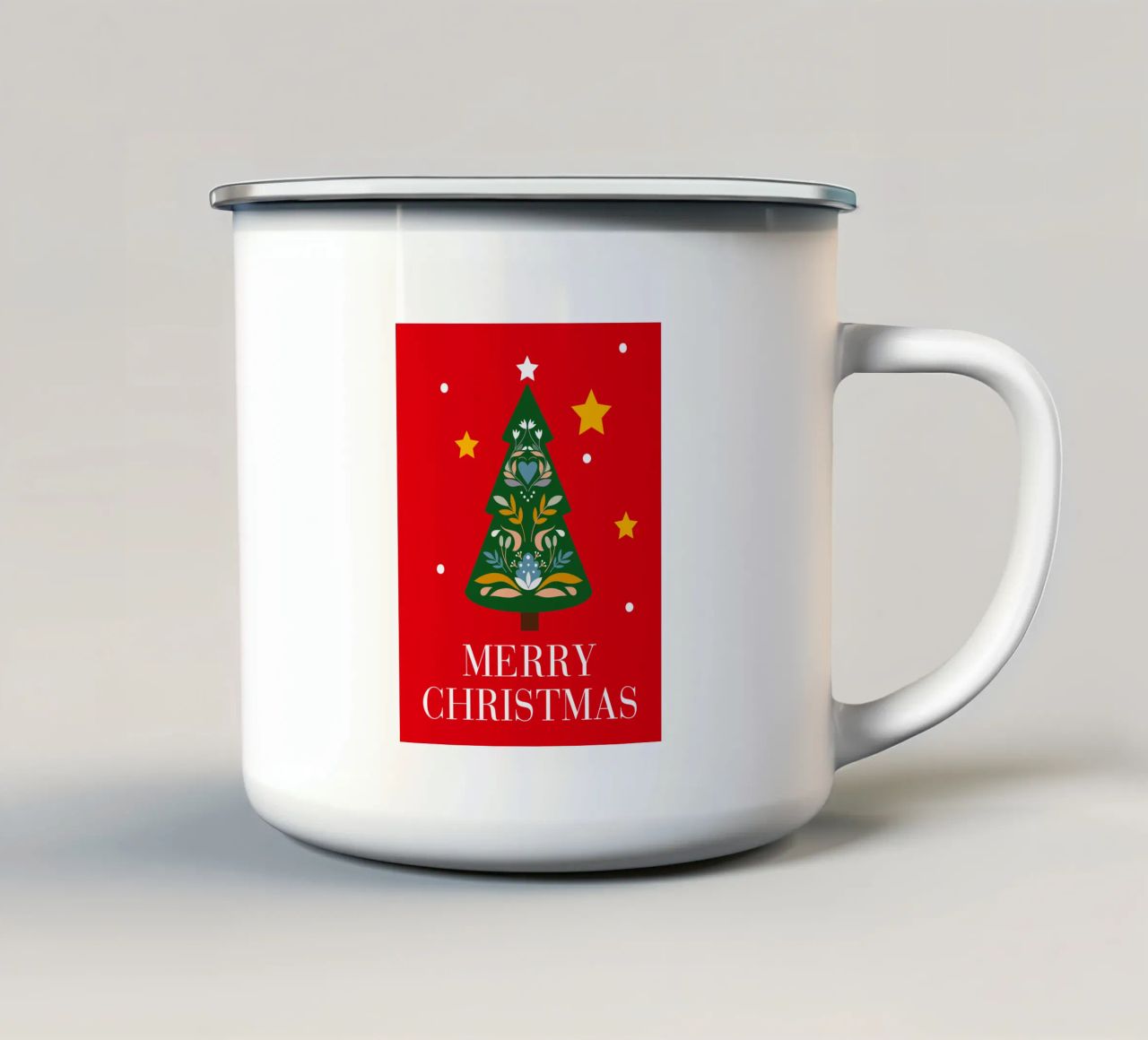 Weihnachtsbaum tazza in smalto da xmascups