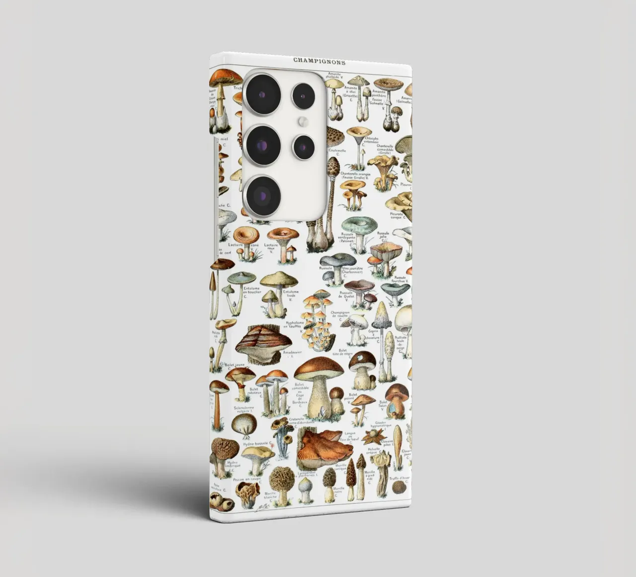 Kitchen art french vintage mushrooms art food print samsung phone case by Studio Vintage