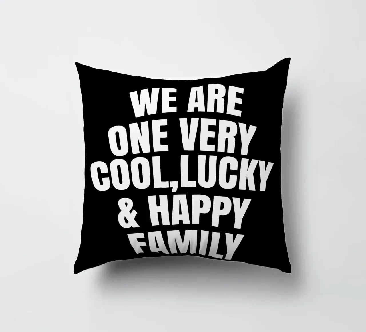 We are one very cool, lucky and happy family cuscino da happieeagle