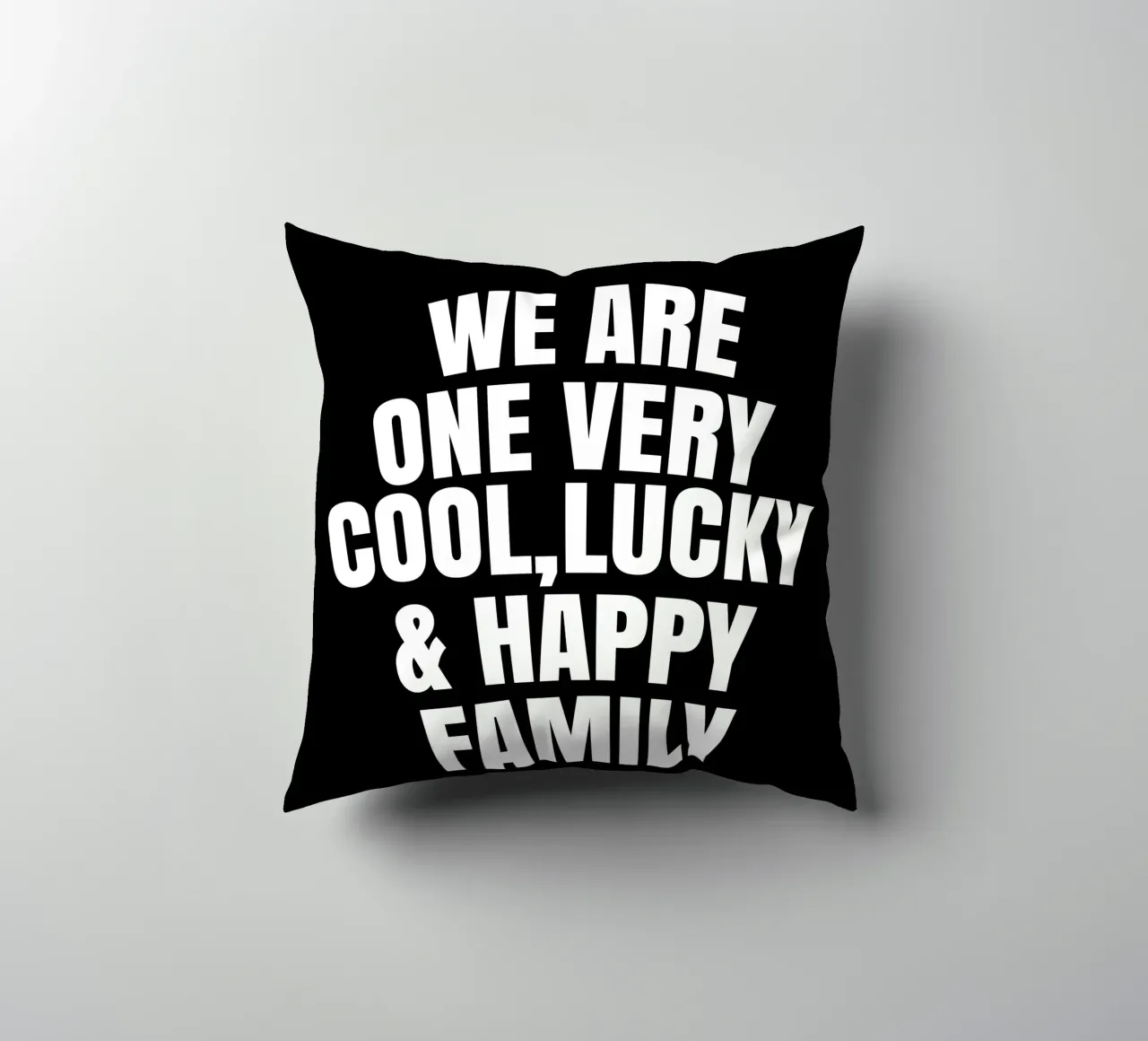 We are one very cool, lucky and happy family cuscino da happieeagle