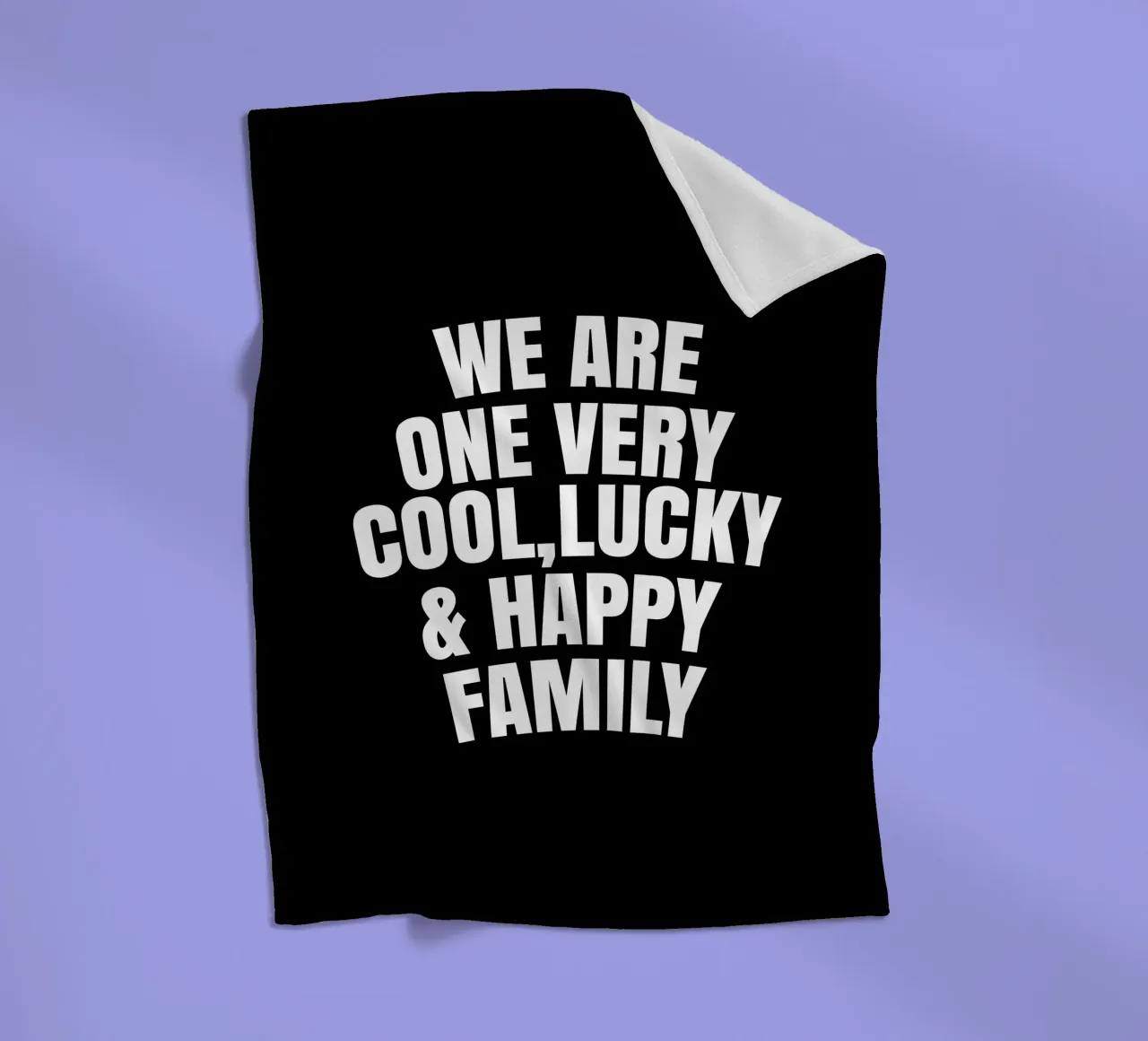 We are one very cool, lucky and happy family coperta in pile da happieeagle