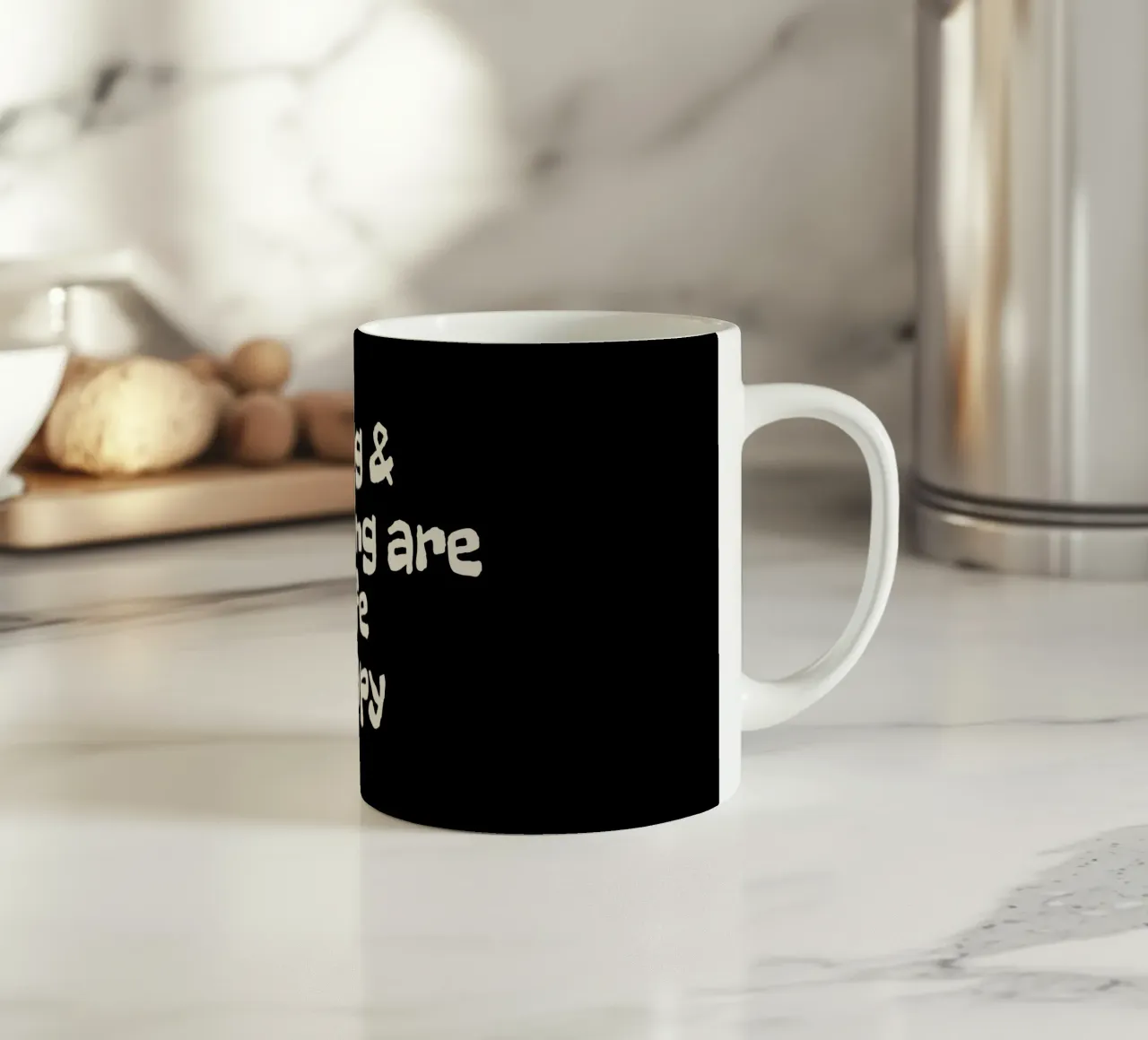 Singing and dancing are my life therapy tazza in ceramica da happieeagle