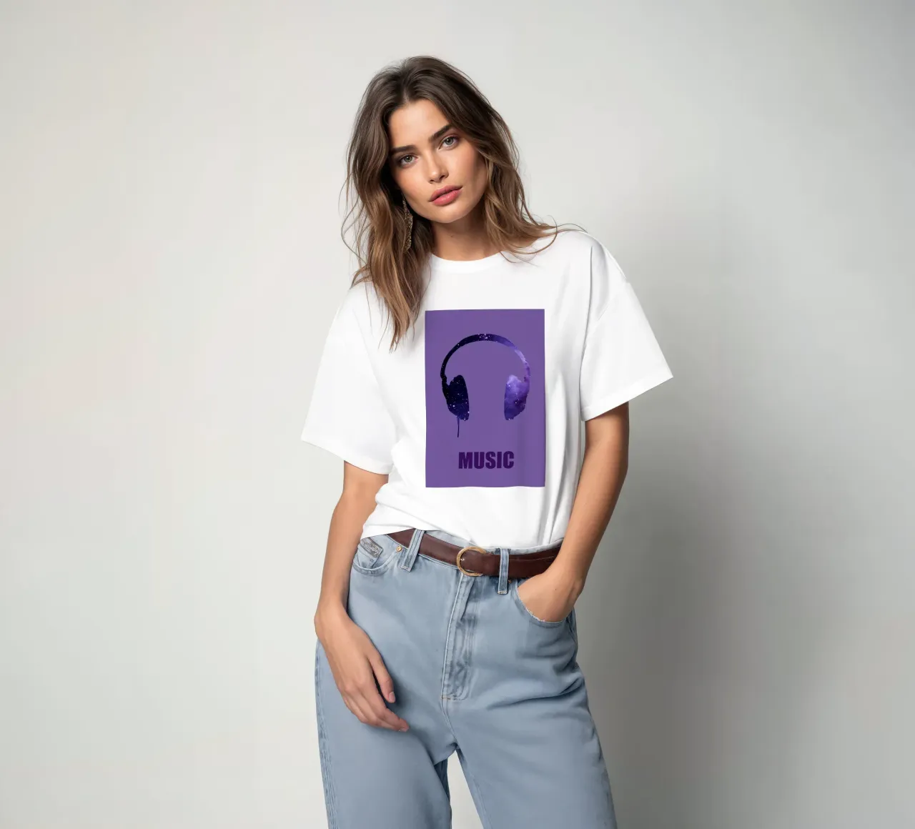Music violet t-shirt by alexiableu