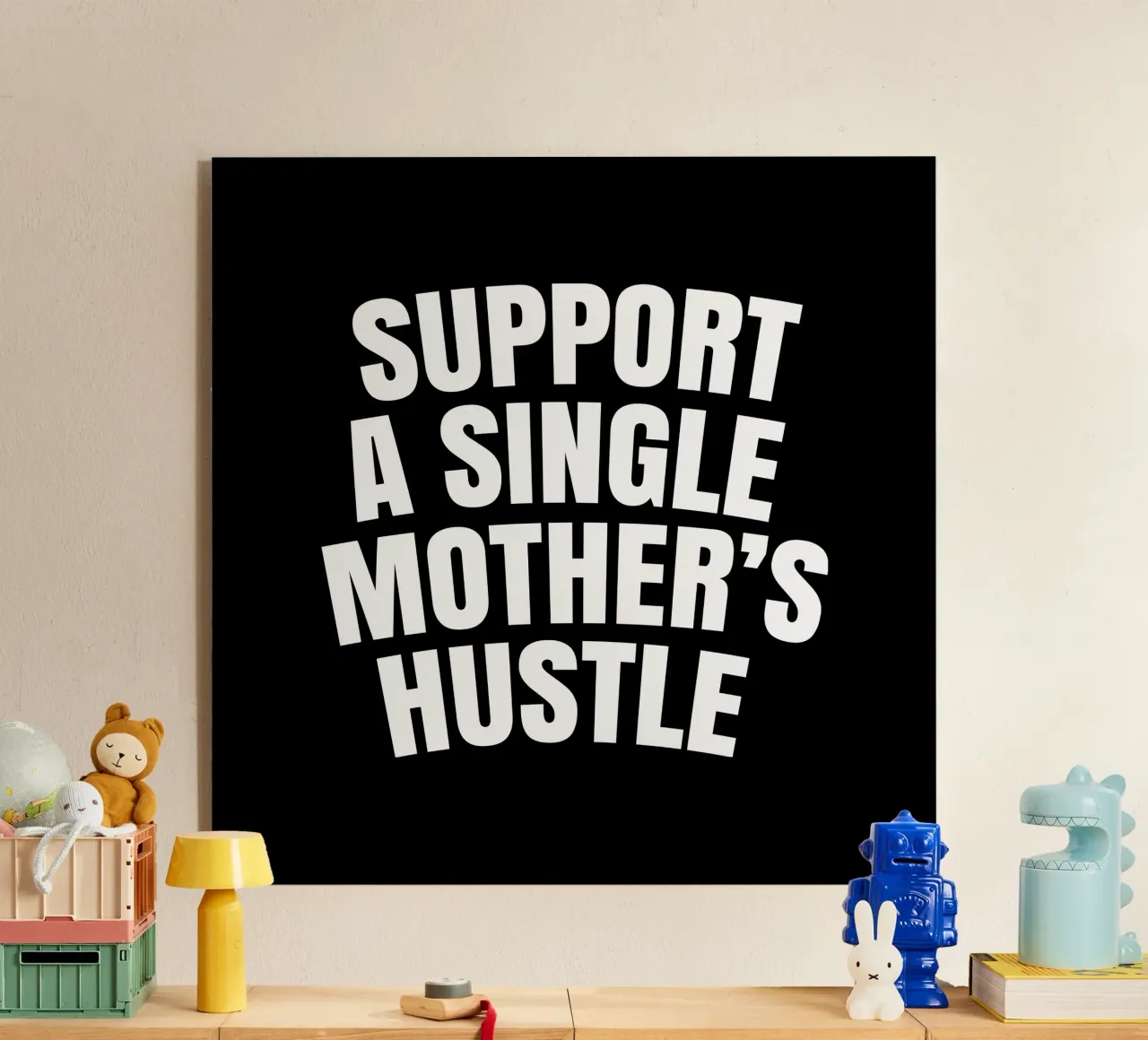 Support a single mother's hustle plexiglass da happieeagle