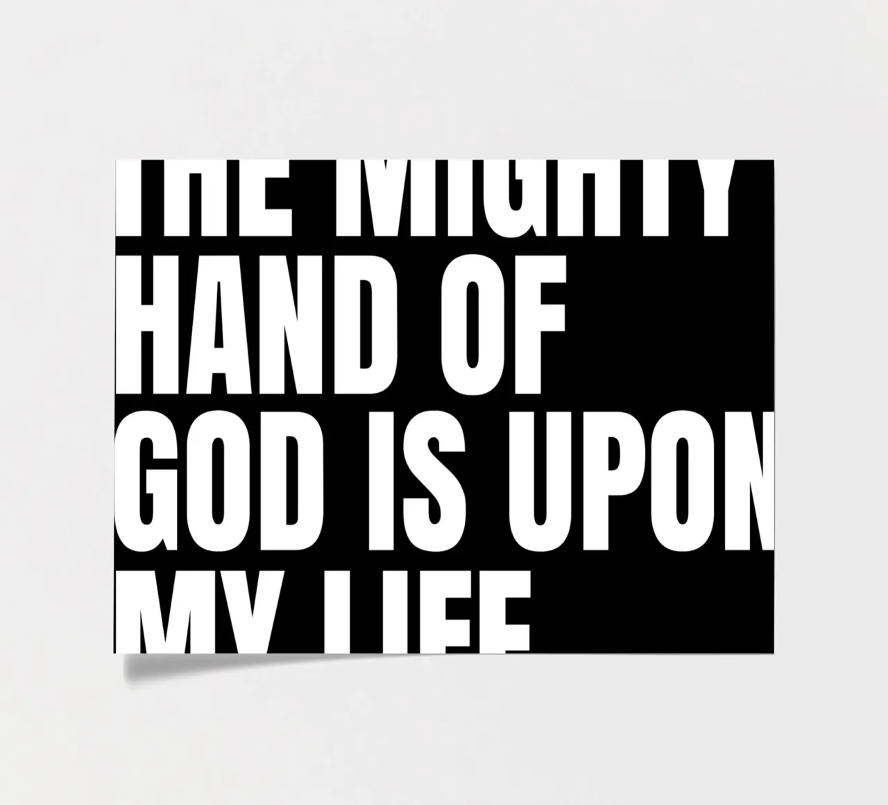 The mighty hand of God is upon my life foglio adesivo da happieeagle