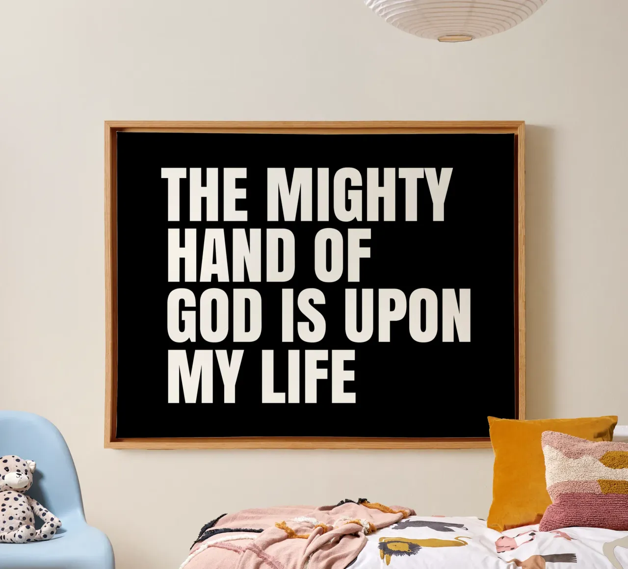 The mighty hand of God is upon my life tela da happieeagle