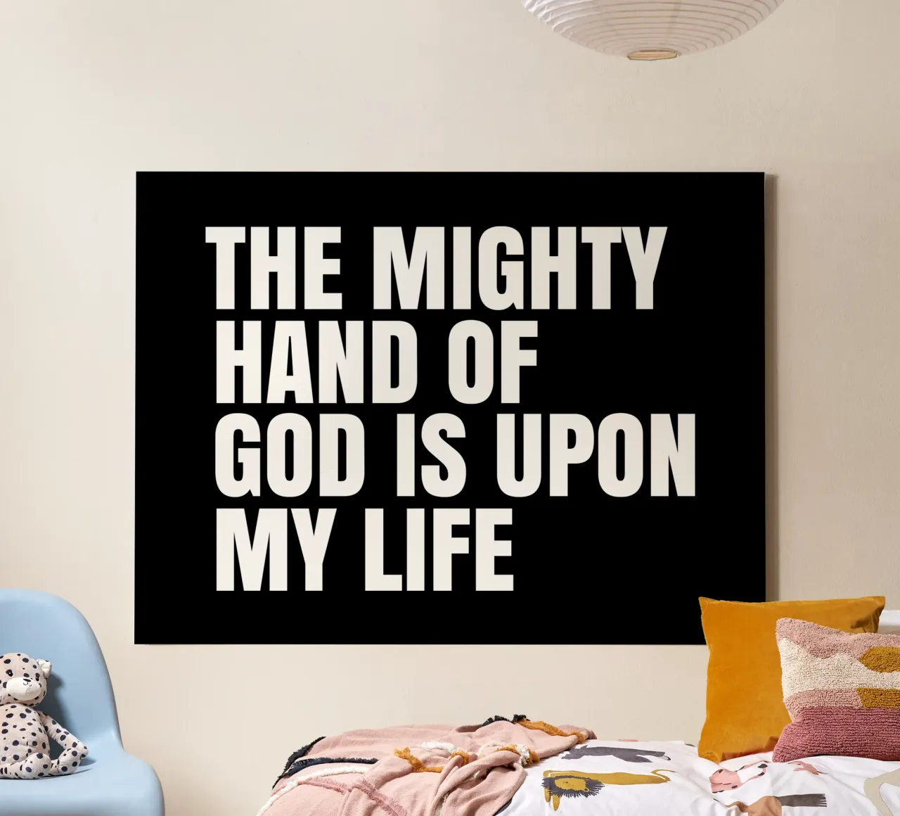 The mighty hand of God is upon my life tela da happieeagle
