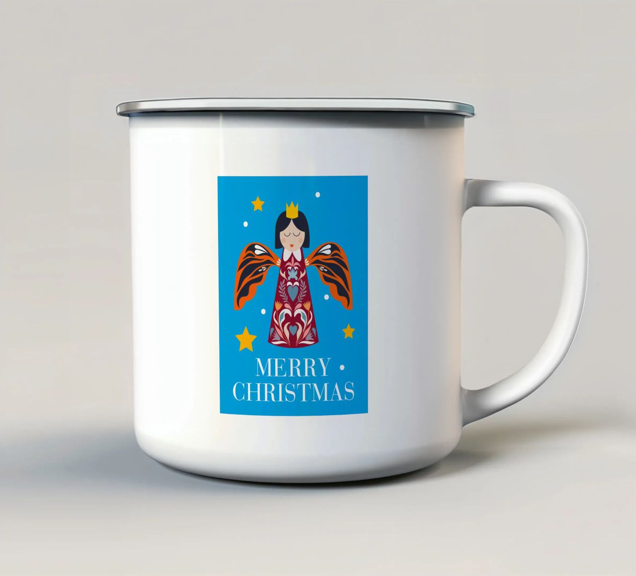 Engel tazza in smalto da xmascups