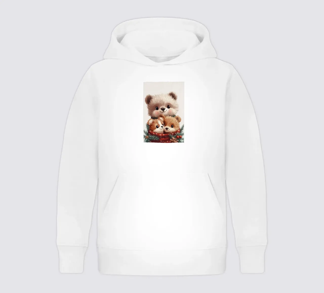 HeldIn #24: Los osos celebran la Navidad sudadera con capucha para niño de farbenhelden