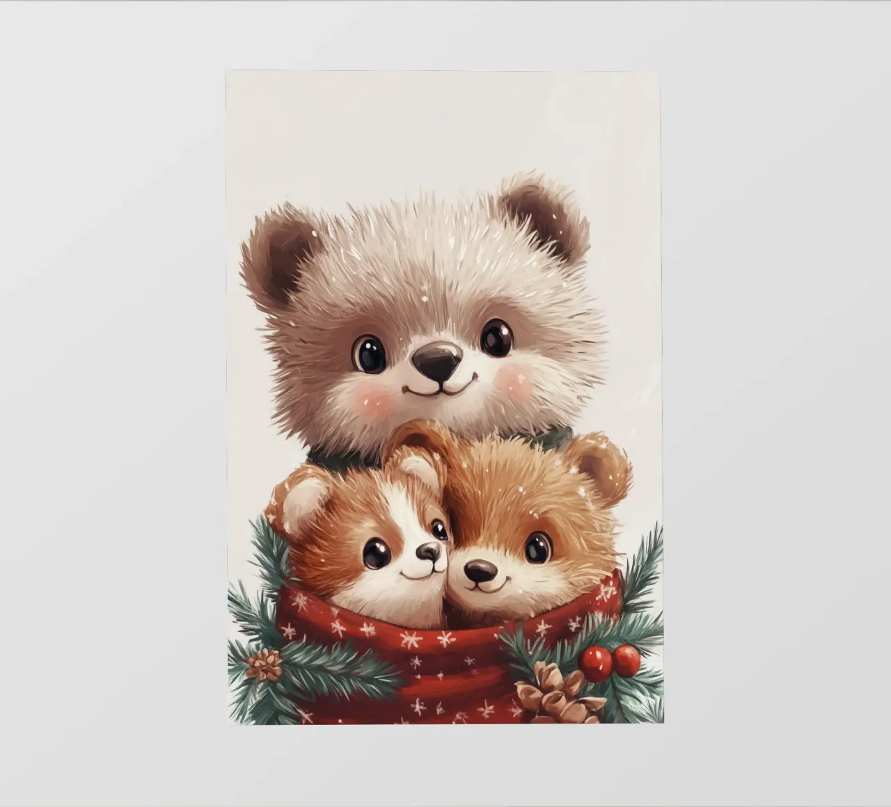 HeldIn #24: Bears celebrate Christmas photo wallpaper by farbenhelden