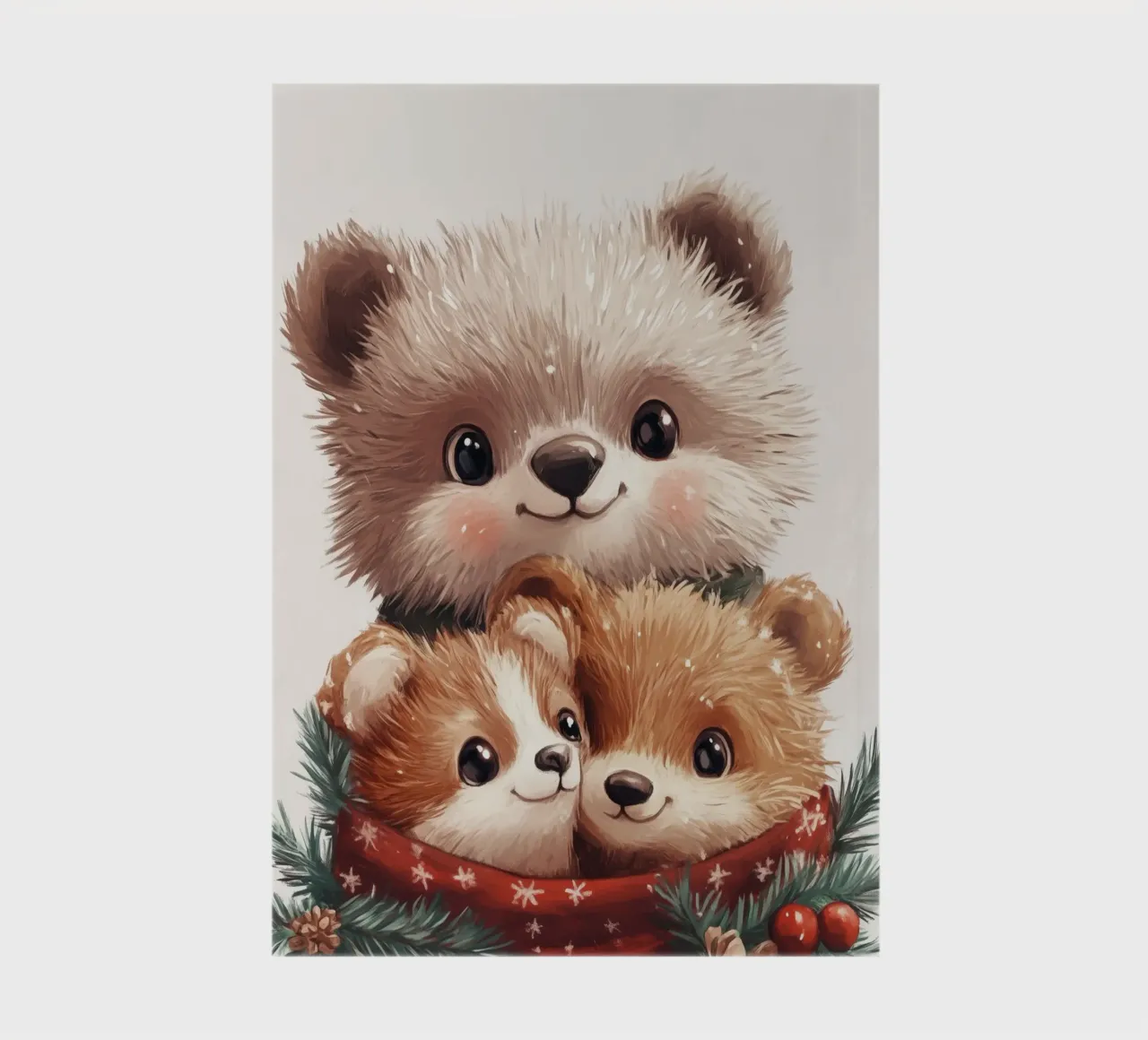 HeldIn #24: Bears celebrate Christmas notebook by farbenhelden