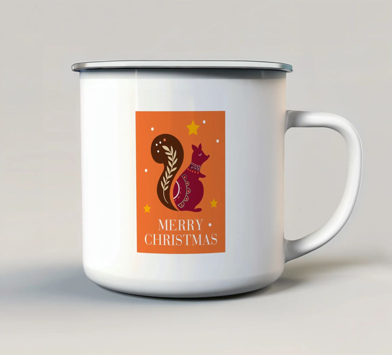 Eichhörnchen tazza in smalto da xmascups