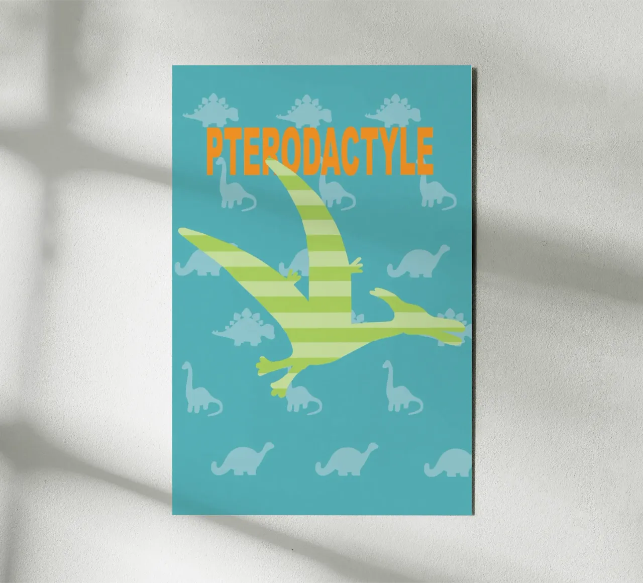 dino pterodactyle alluminio dibond da alexiableu