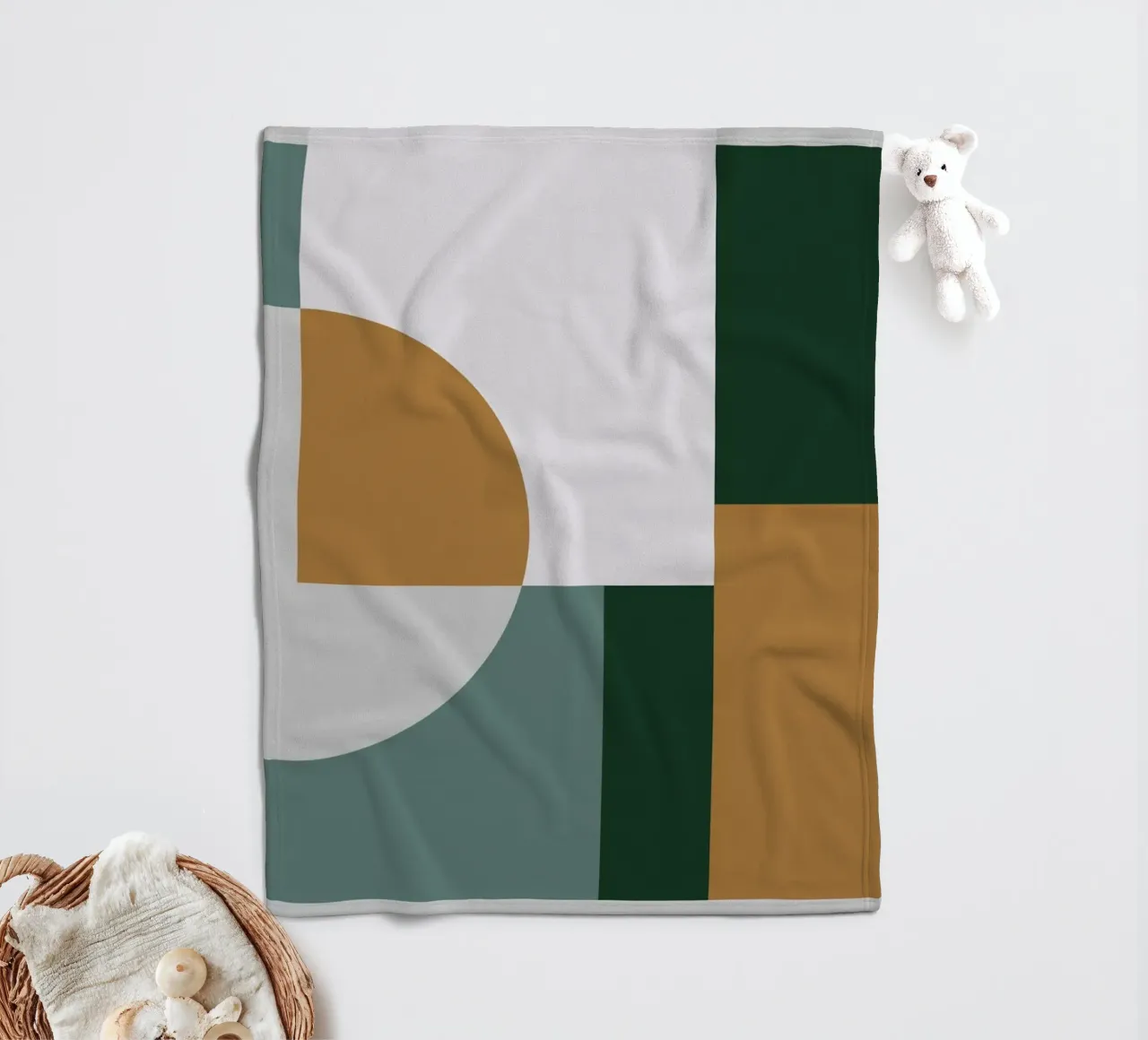 Modern Geometric Harmony coperta in pile da KHouse Studio