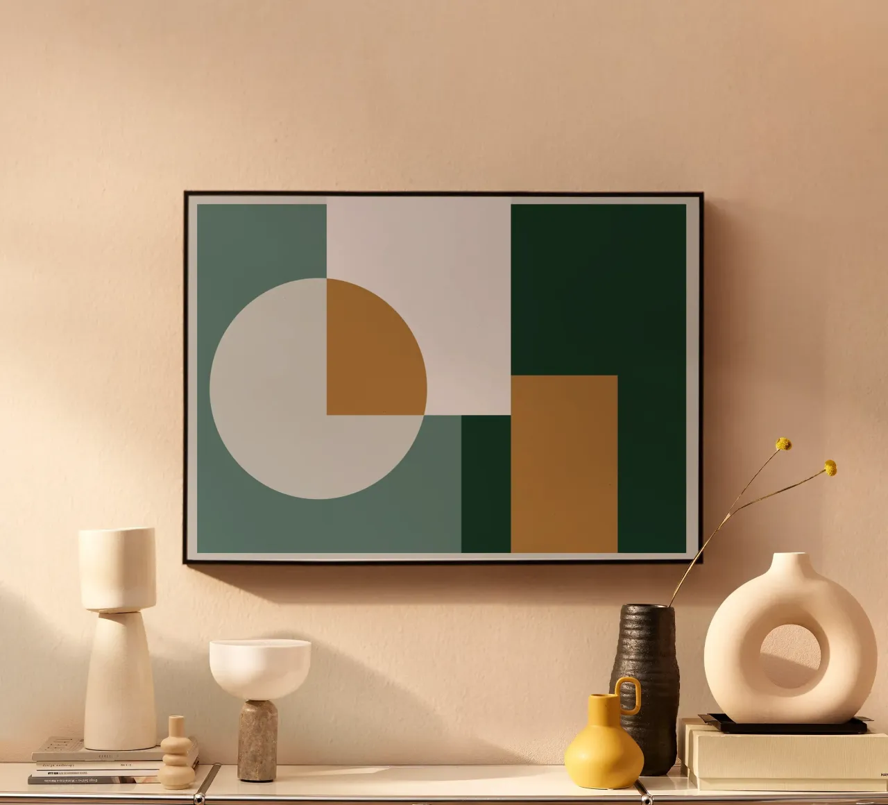 Modern Geometric Harmony plexiglass da KHouse Studio