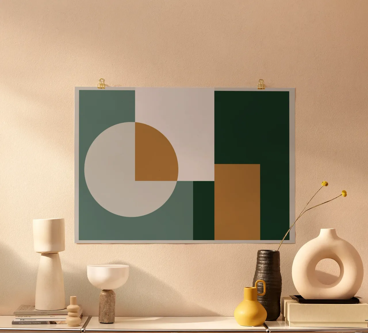Modern Geometric Harmony carta hahnemühle da KHouse Studio