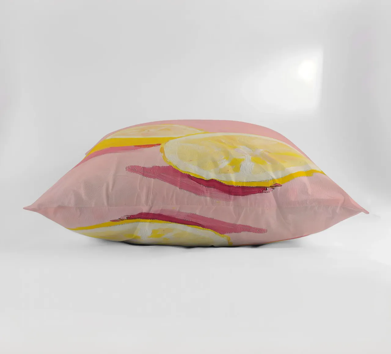 Limone Frutta Pittura Preppy Rosa Dopamina cuscino da Euphoria Theresa