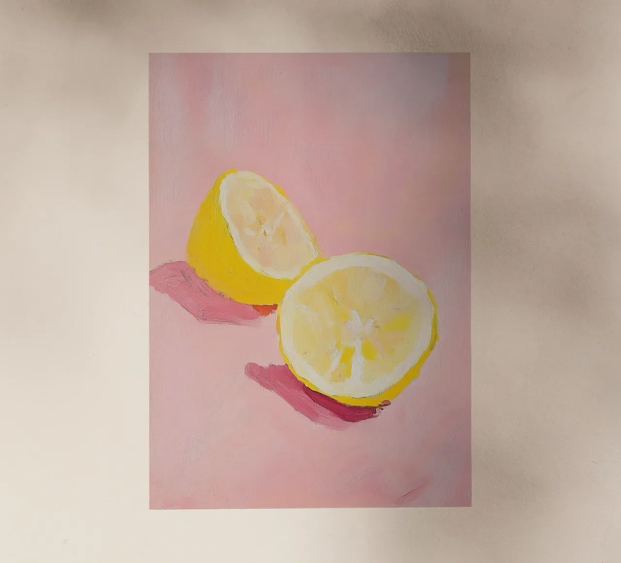 Limone Frutta Pittura Preppy Rosa Dopamina pellicola backlit da Euphoria Theresa