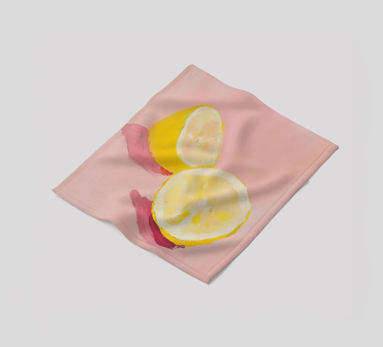 Limone Frutta Pittura Preppy Rosa Dopamina coperta in pile da Euphoria Theresa