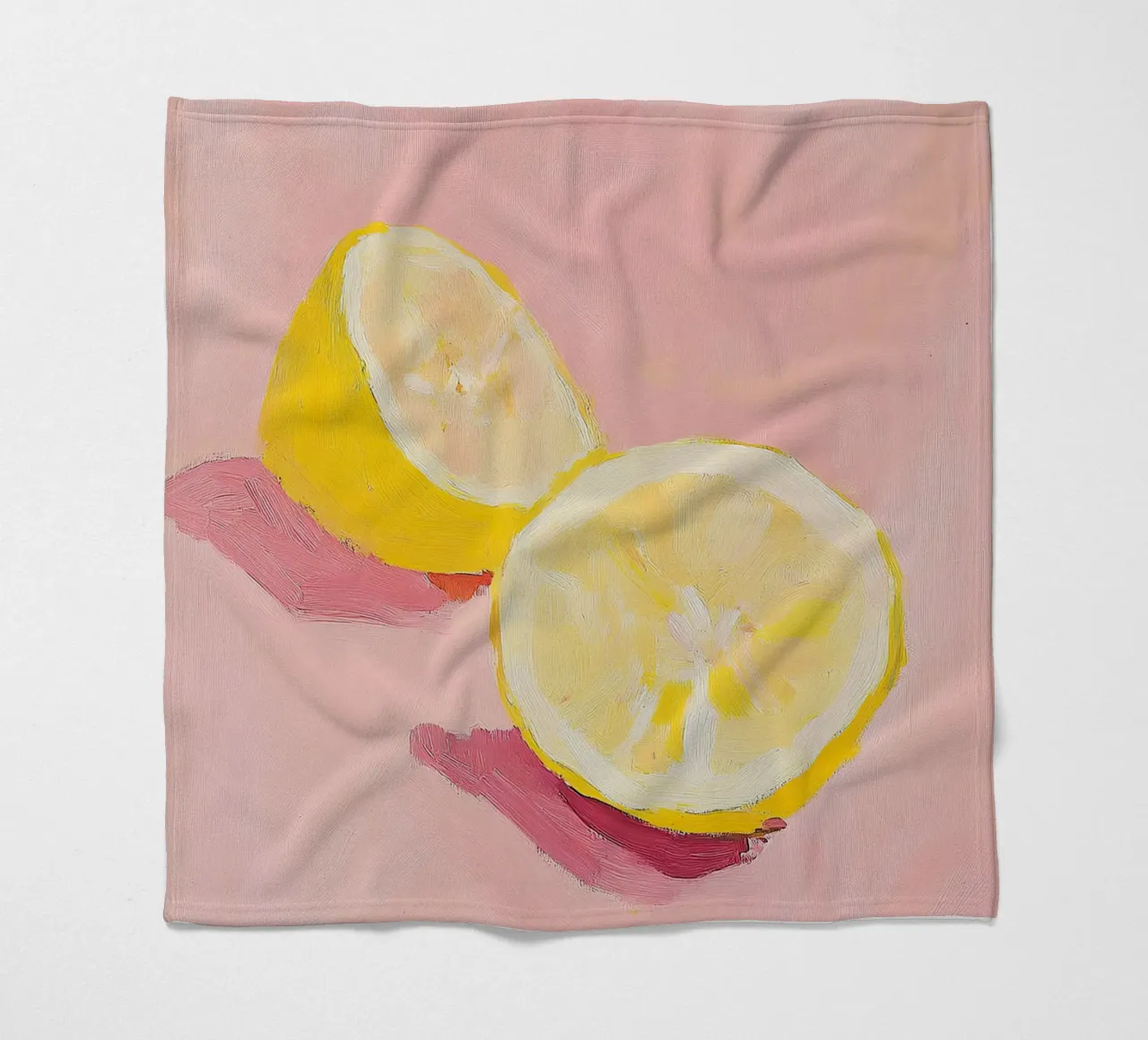 Limone Frutta Pittura Preppy Rosa Dopamina coperta in pile da Euphoria Theresa