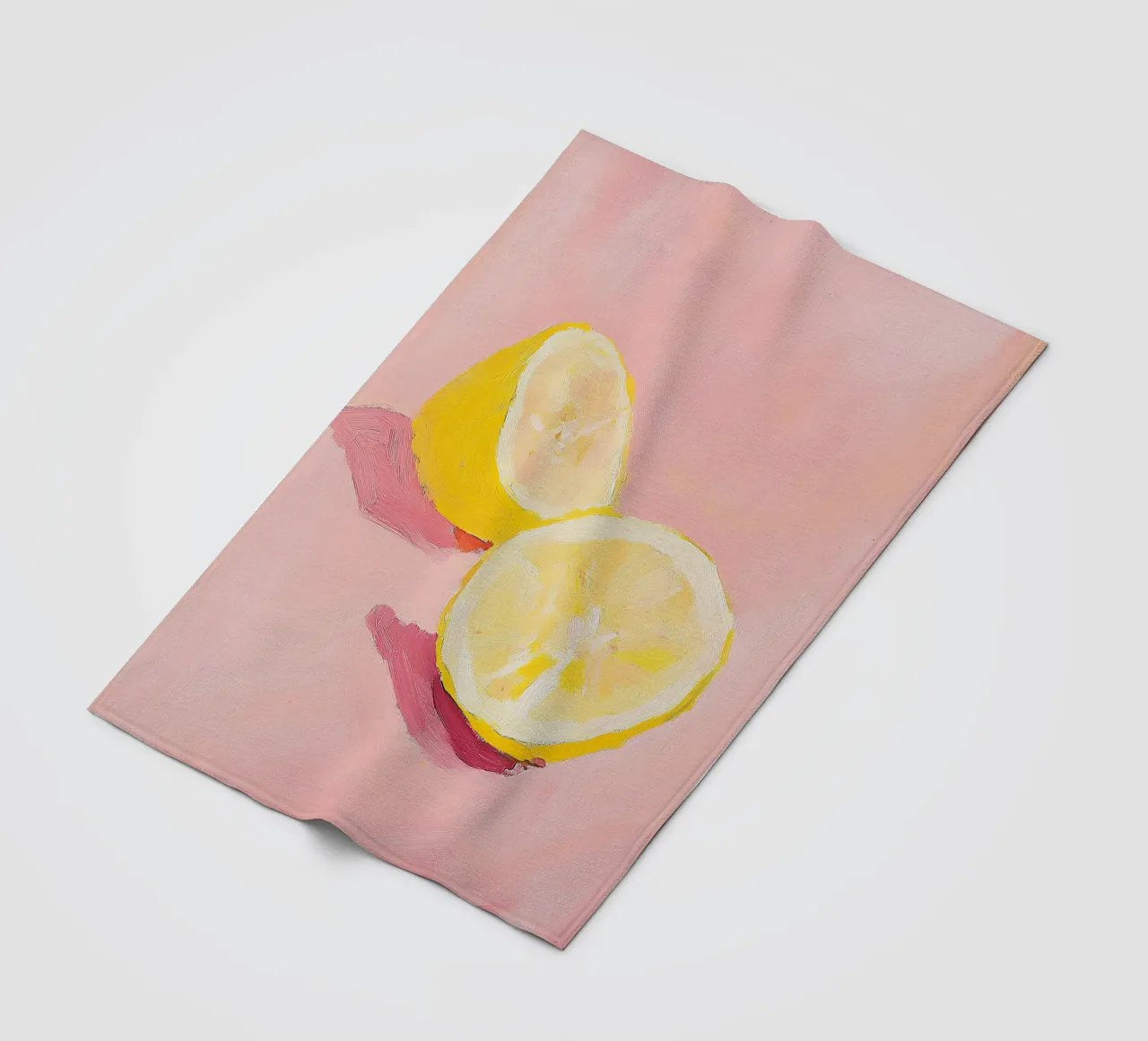 Limone Frutta Pittura Preppy Rosa Dopamina coperta in pile da Euphoria Theresa