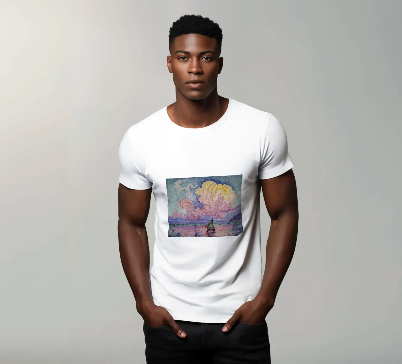 Paul Signac - La nuvola rosa (Antibes) t-shirt da ARTOTHEK