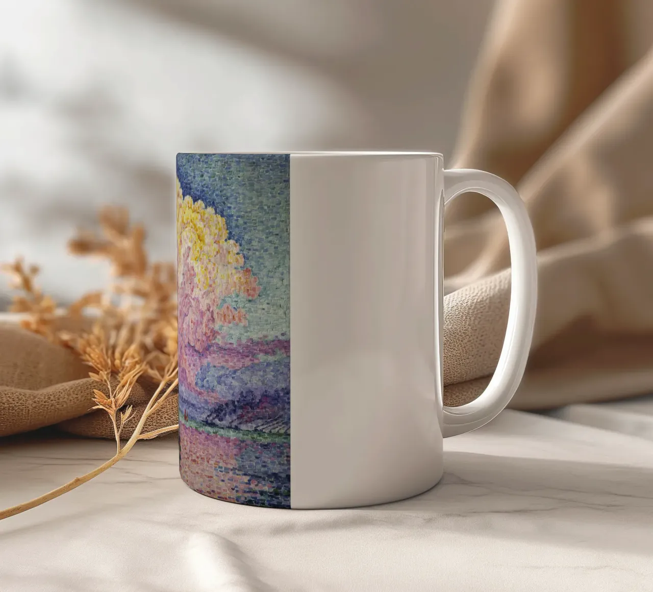 Paul Signac - La nuvola rosa (Antibes) tazza in ceramica da ARTOTHEK