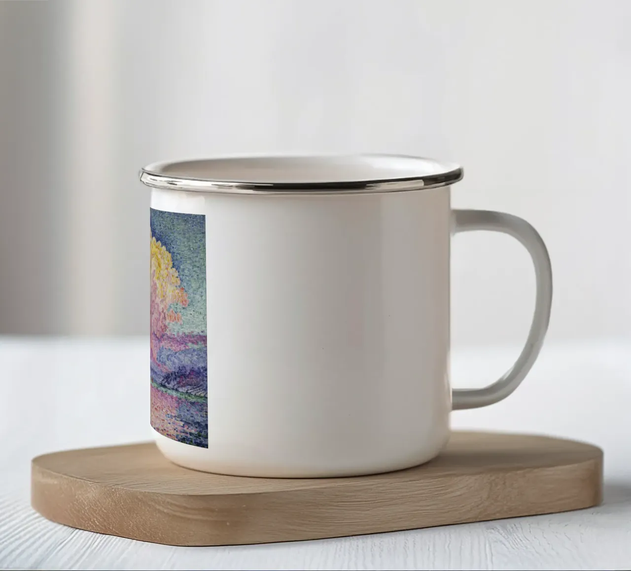 Paul Signac - La nuvola rosa (Antibes) tazza in smalto da ARTOTHEK