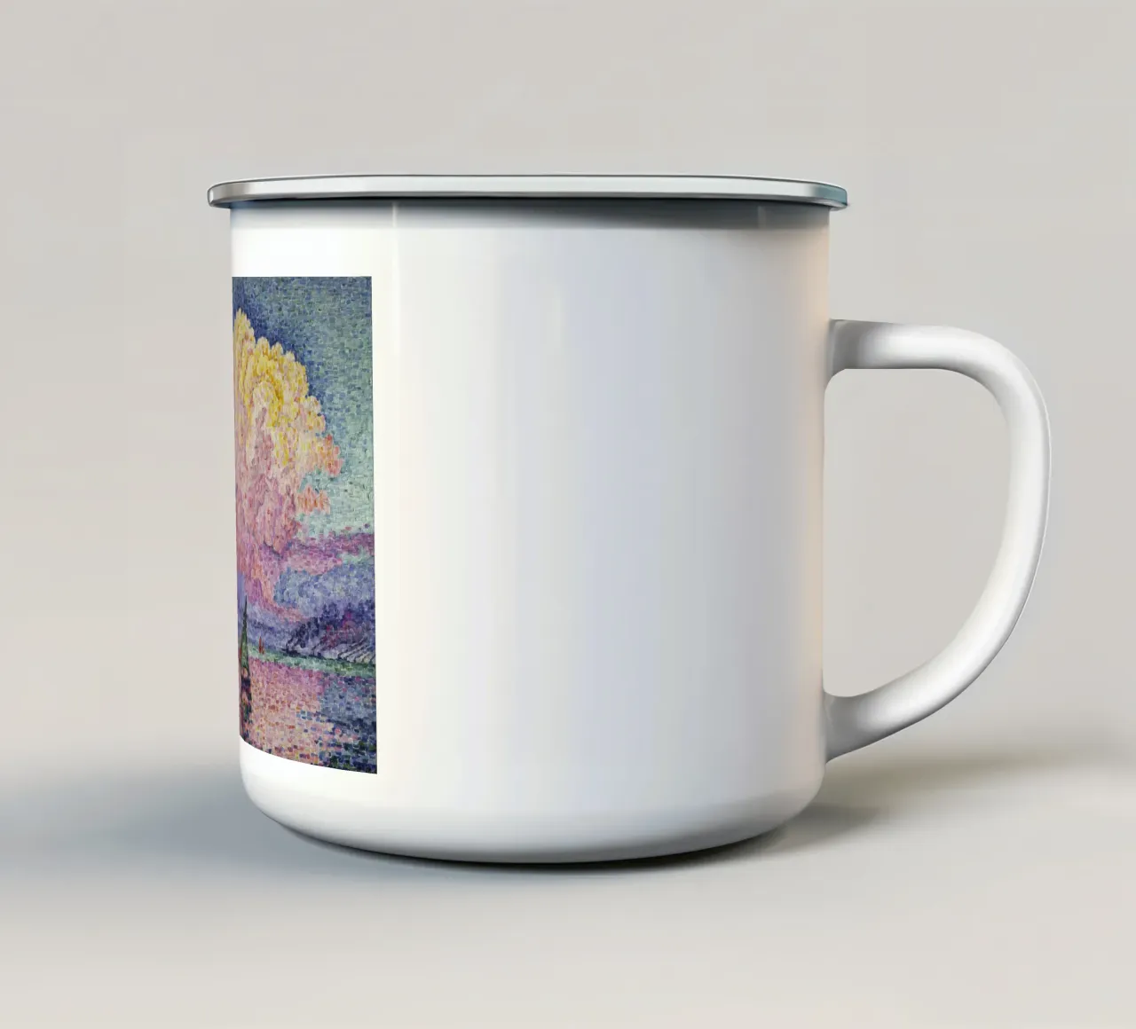 Paul Signac - La nuvola rosa (Antibes) tazza in smalto da ARTOTHEK