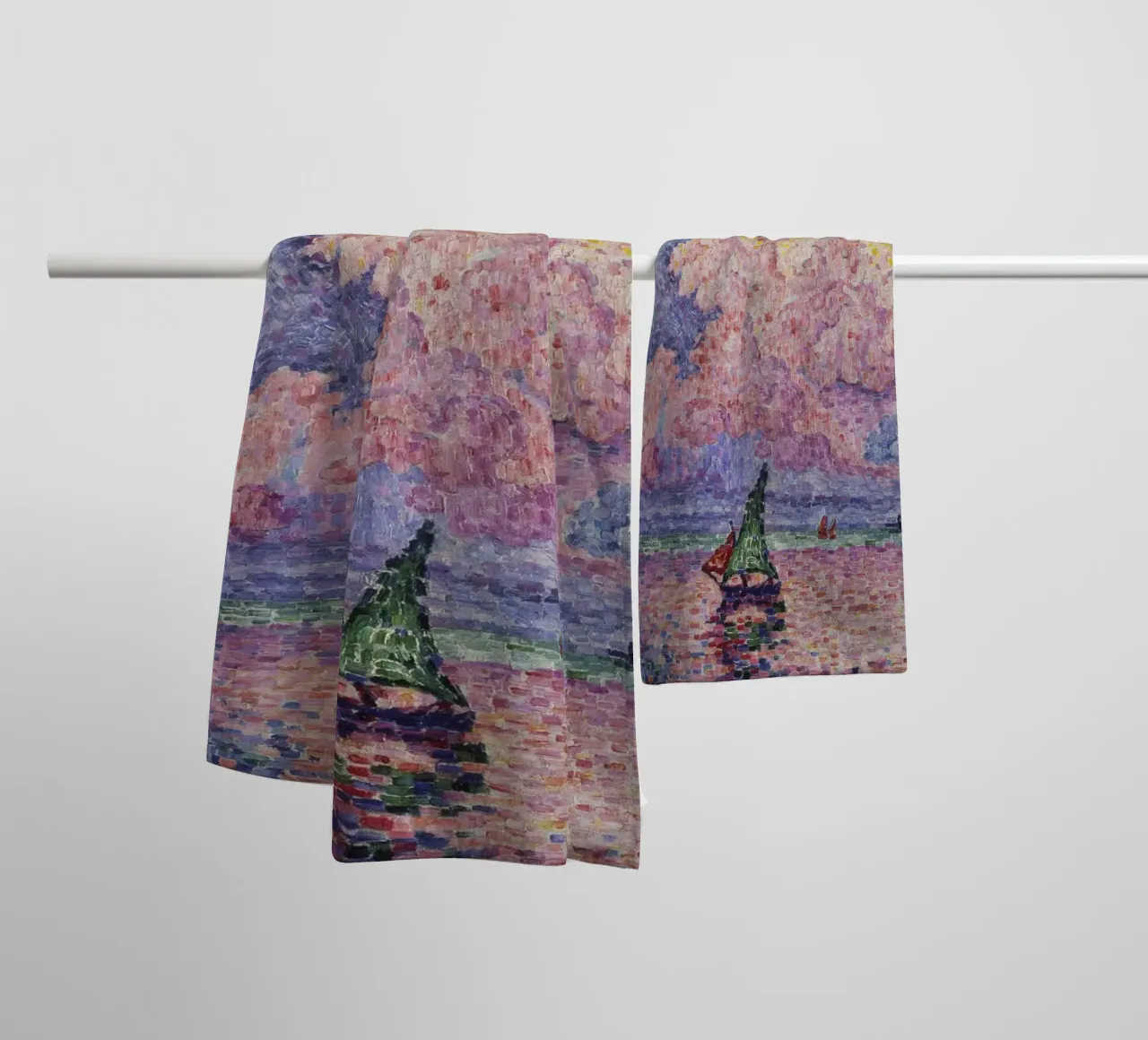 Paul Signac - La nuvola rosa (Antibes) asciugamano da bagno da ARTOTHEK