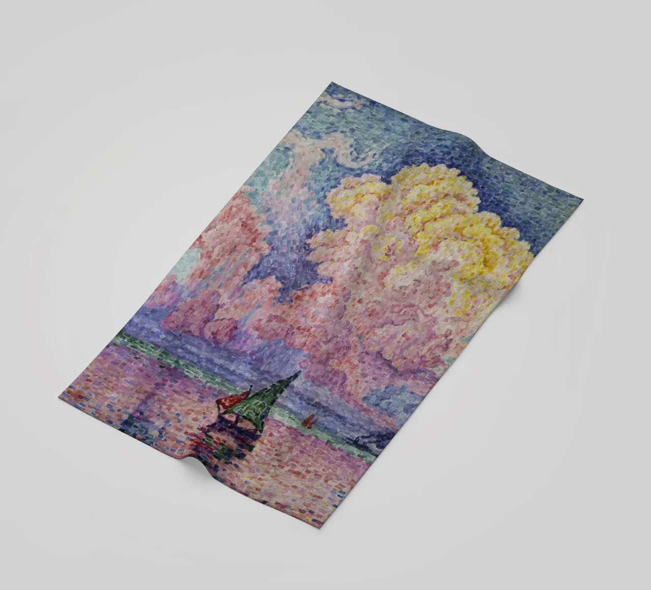 Paul Signac - La nuvola rosa (Antibes) telo mare da ARTOTHEK
