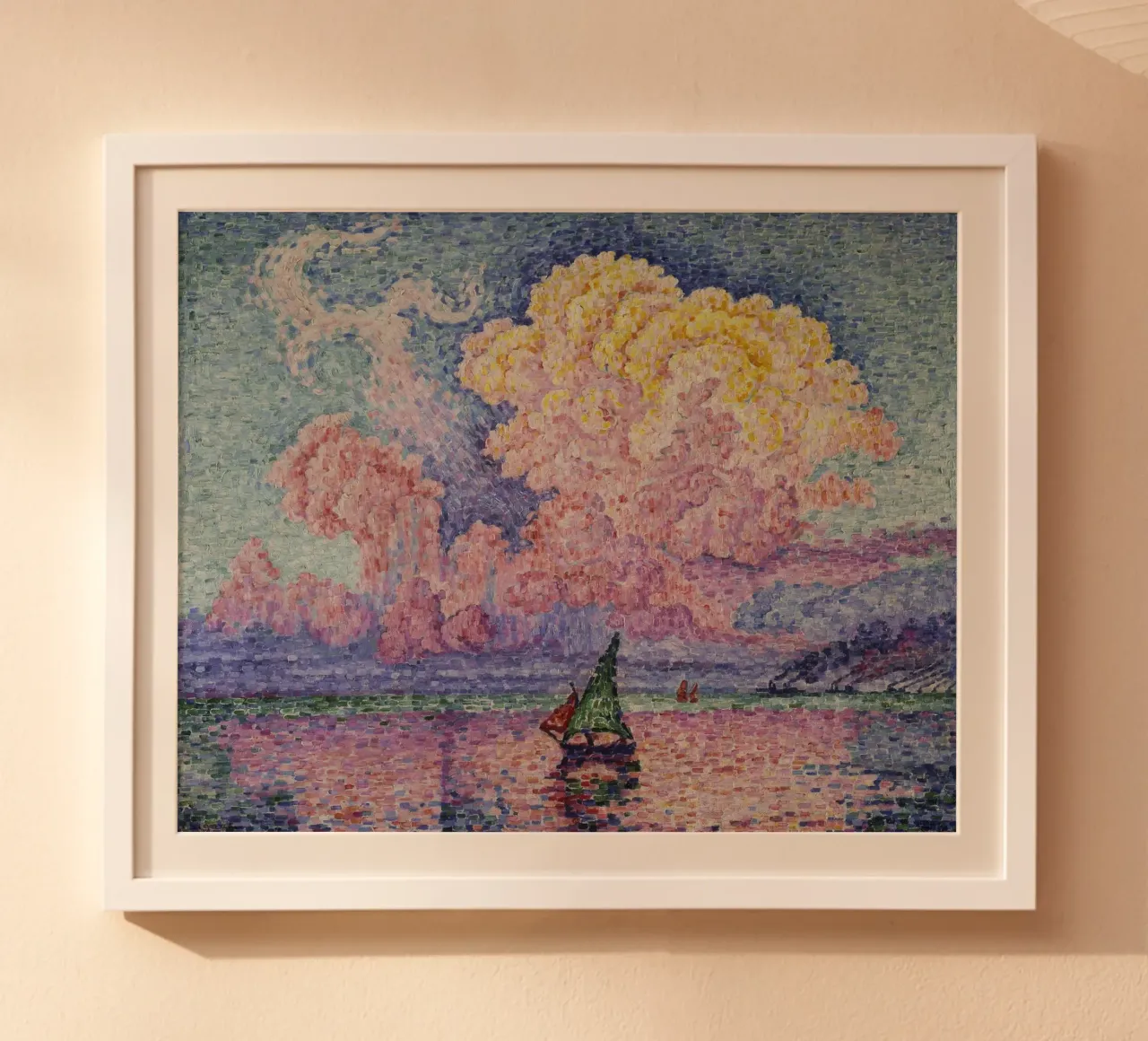 Paul Signac - La nuvola rosa (Antibes) carta hahnemühle da ARTOTHEK