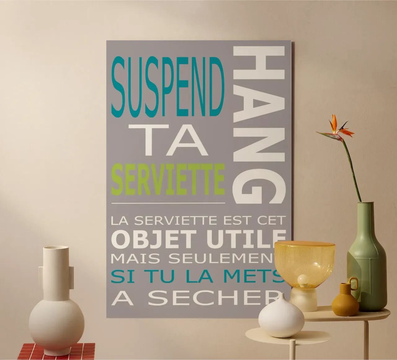 suspend ta serviette alluminio dibond da alexiableu