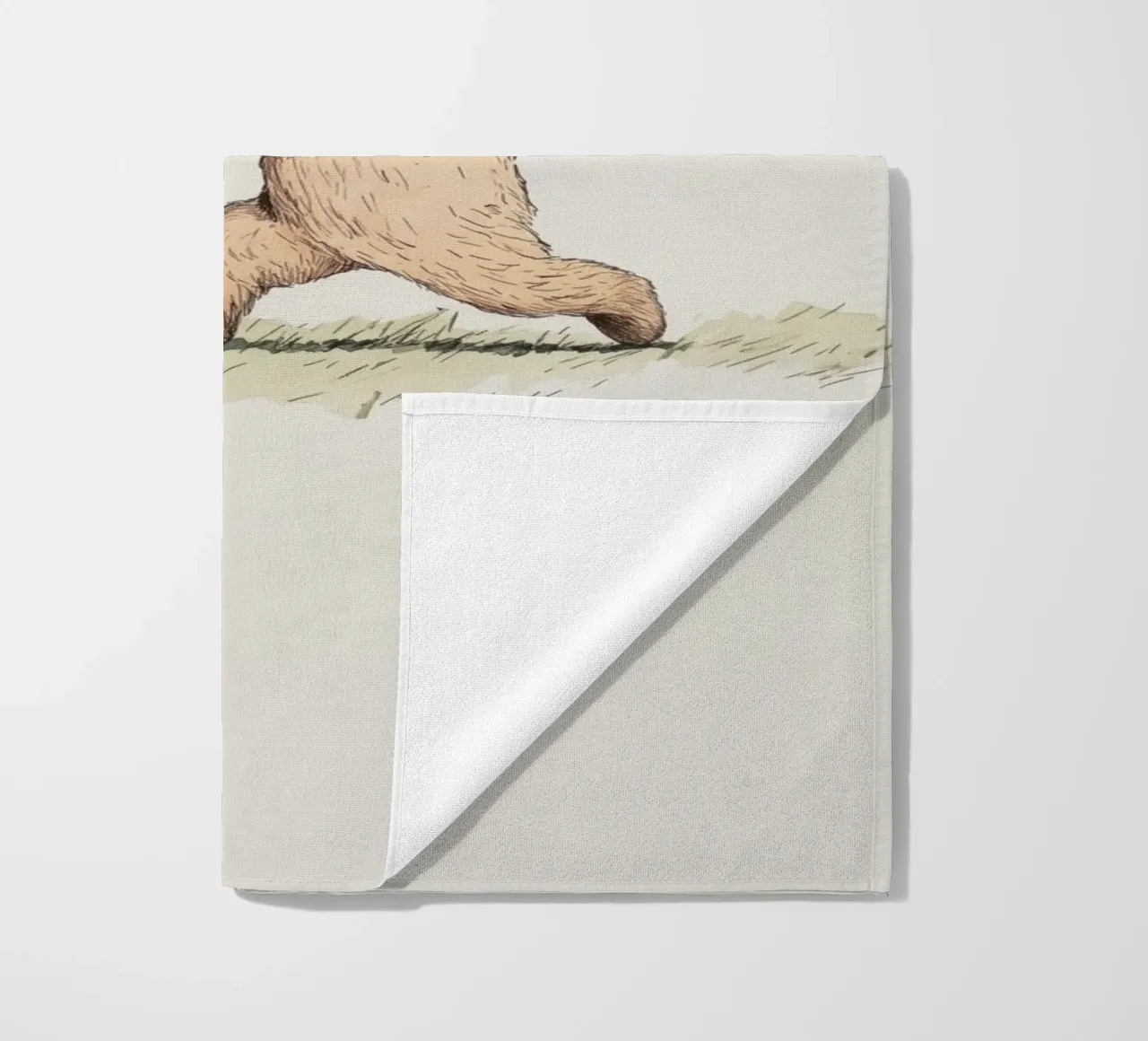 Orso che gioca a baseball telo mare da Melloi Art Print