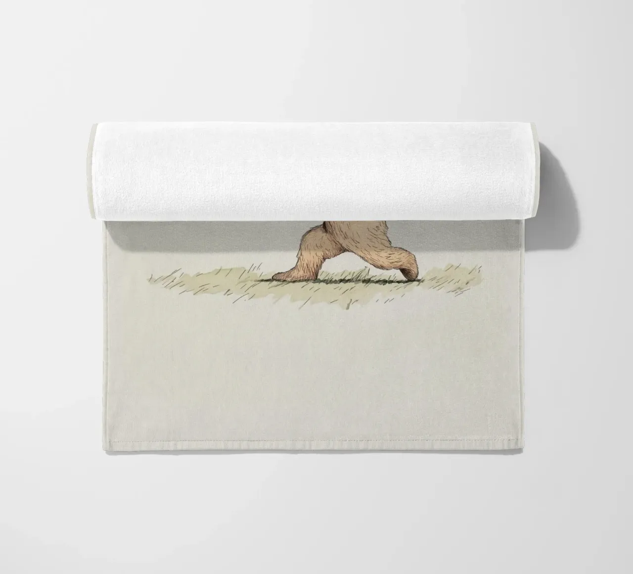 Orso che gioca a baseball telo mare da Melloi Art Print