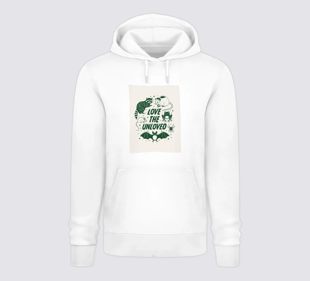 Amare chi non è amato felpa con cappuccio da cafelab