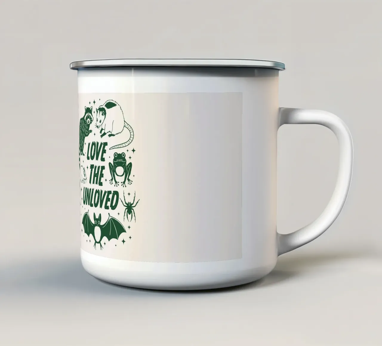 Amare chi non è amato tazza in smalto da cafelab