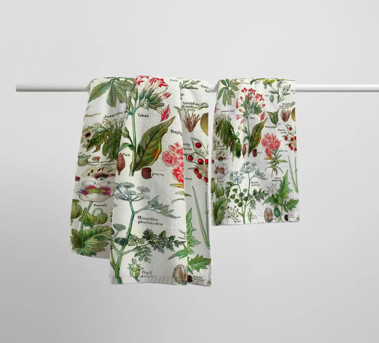 Millot Dangerous Plants: French Botanical Art towel by Studio Vintage
