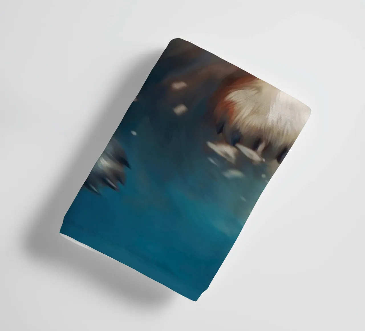 Swimming Polar Bear towel by Lootprint