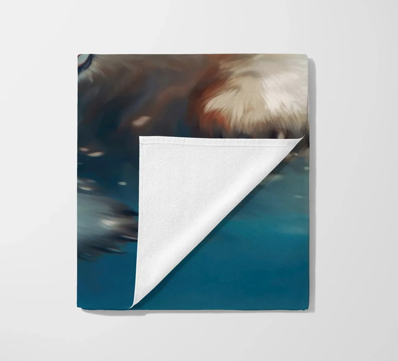 Swimming Polar Bear beach towel by Lootprint