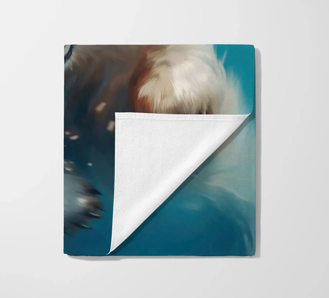 Swimming Polar Bear beach towel by Lootprint