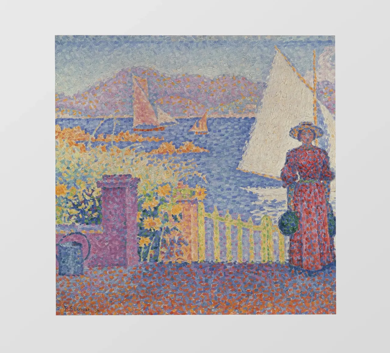 Paul Signac - St Tropez telo in pvc da ARTOTHEK