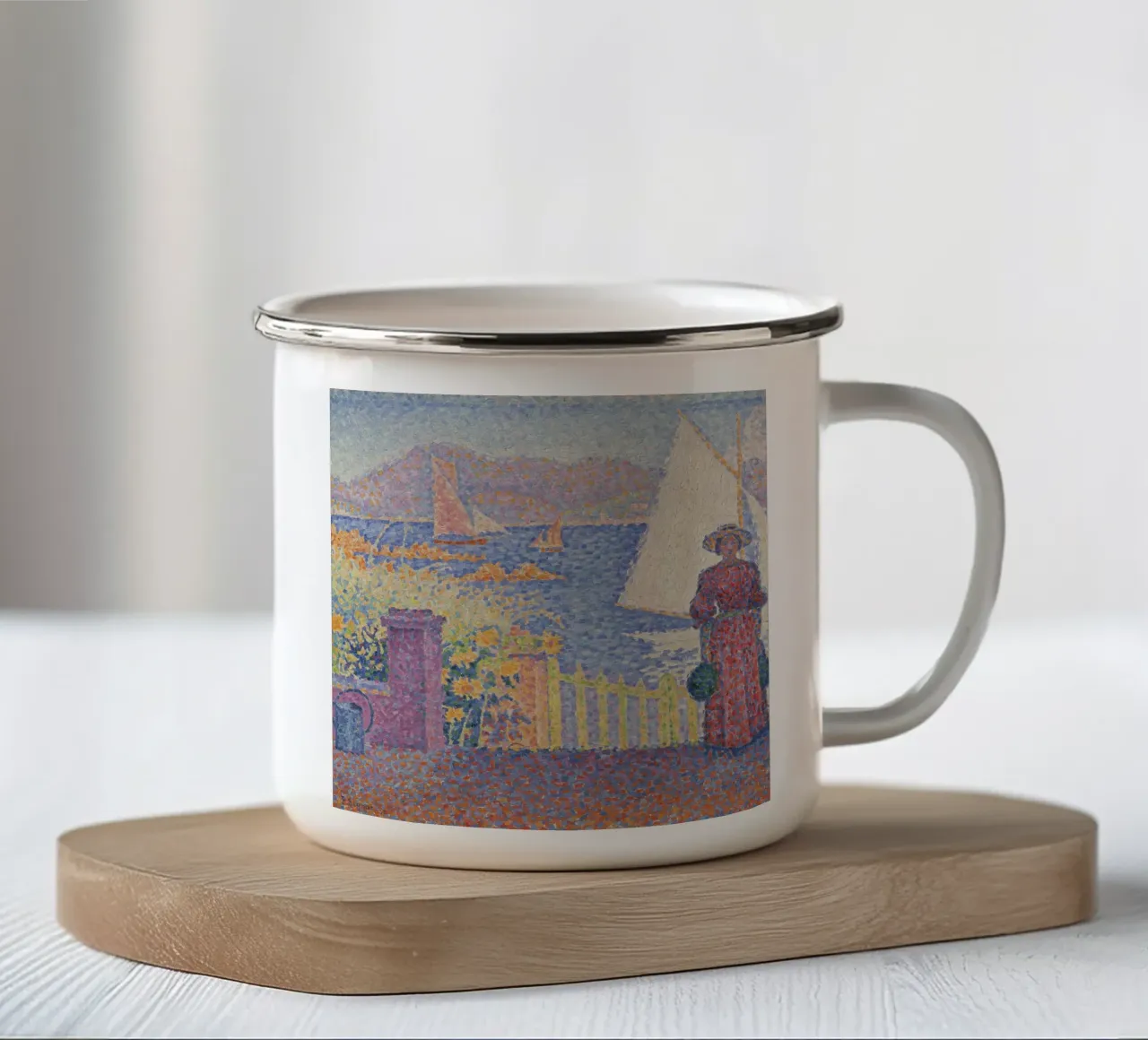 Paul Signac - St Tropez tazza in smalto da ARTOTHEK