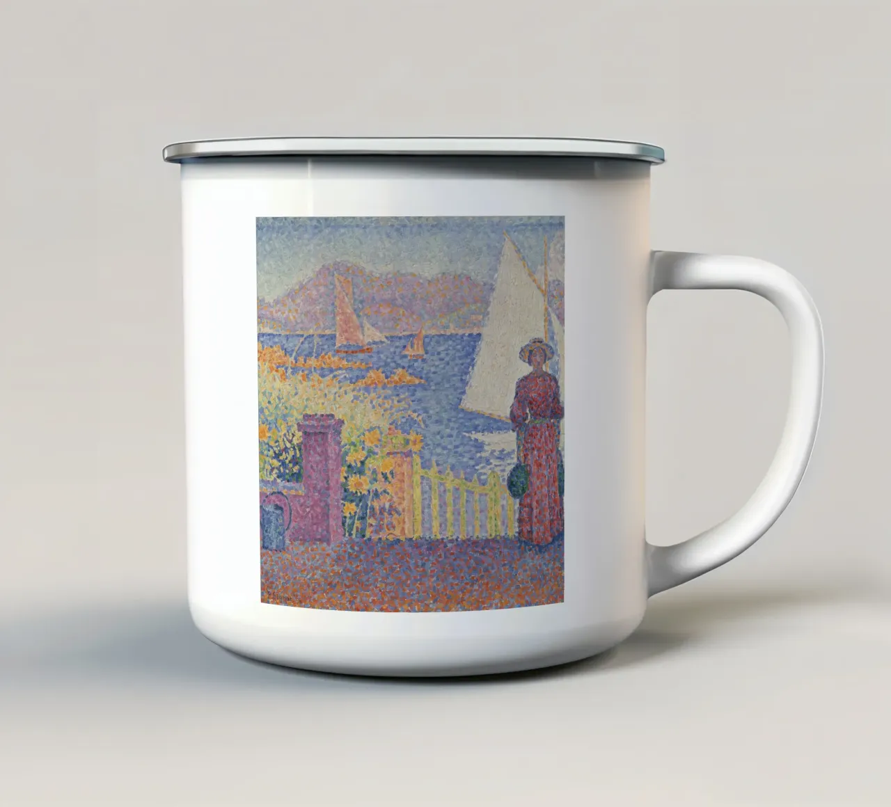 Paul Signac - St Tropez tazza in smalto da ARTOTHEK