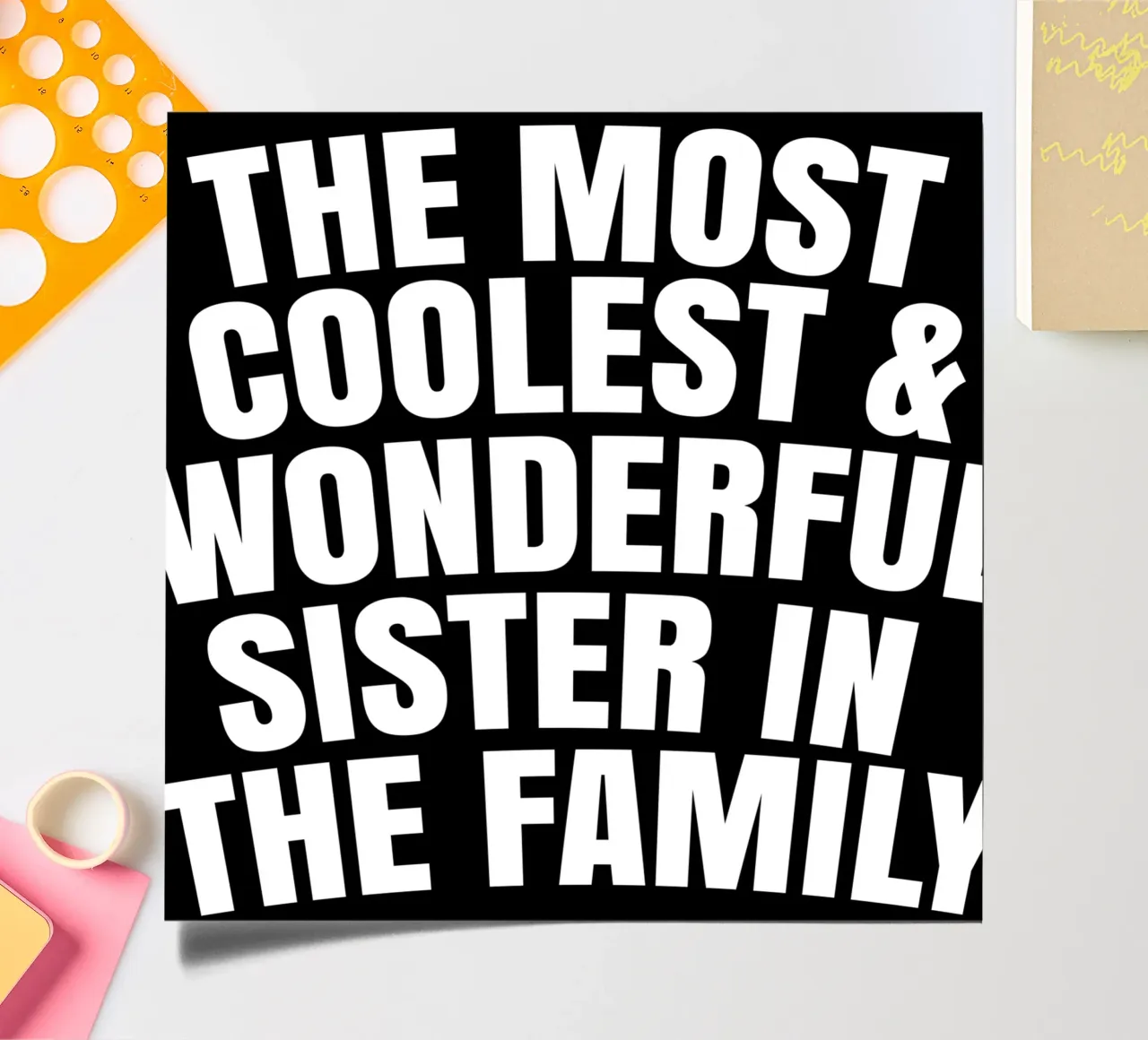 The most coolest and wonderful sister in the family pack de pegatina de happieeagle